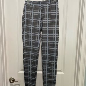 Polyester fitted pants, Sz Juniors L/XL